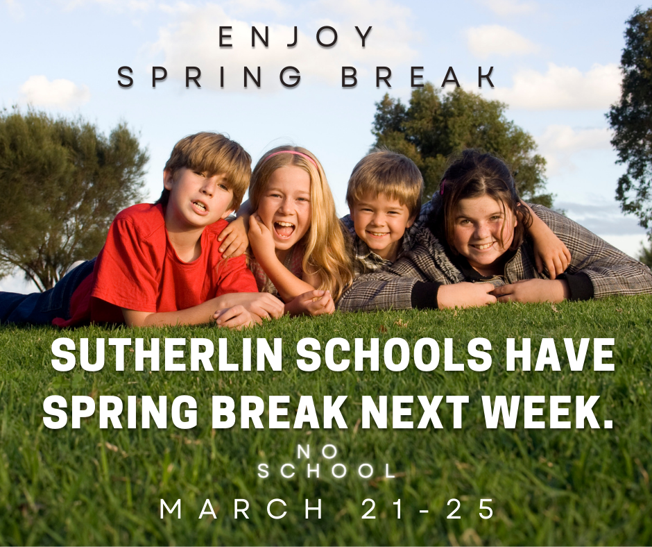 spring break reminder