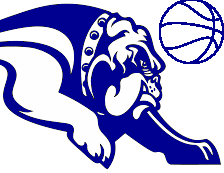 Bulldog Logo with Basketball