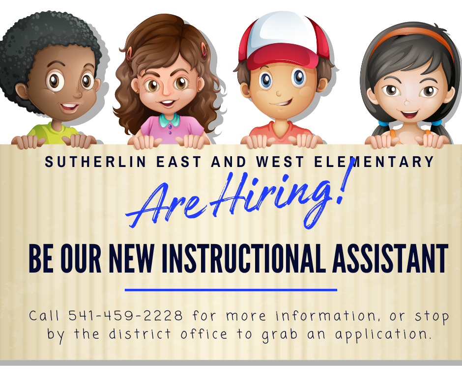 Instructional Assistant Openings at East and West Elementary